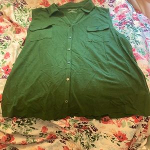 Talbots sleeveless colored blouse